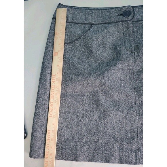 Womens Wool Blend Skirt Sz 14 Above Knee Lined Tweed By H&M Preppy Academia - Picture 5 of 10